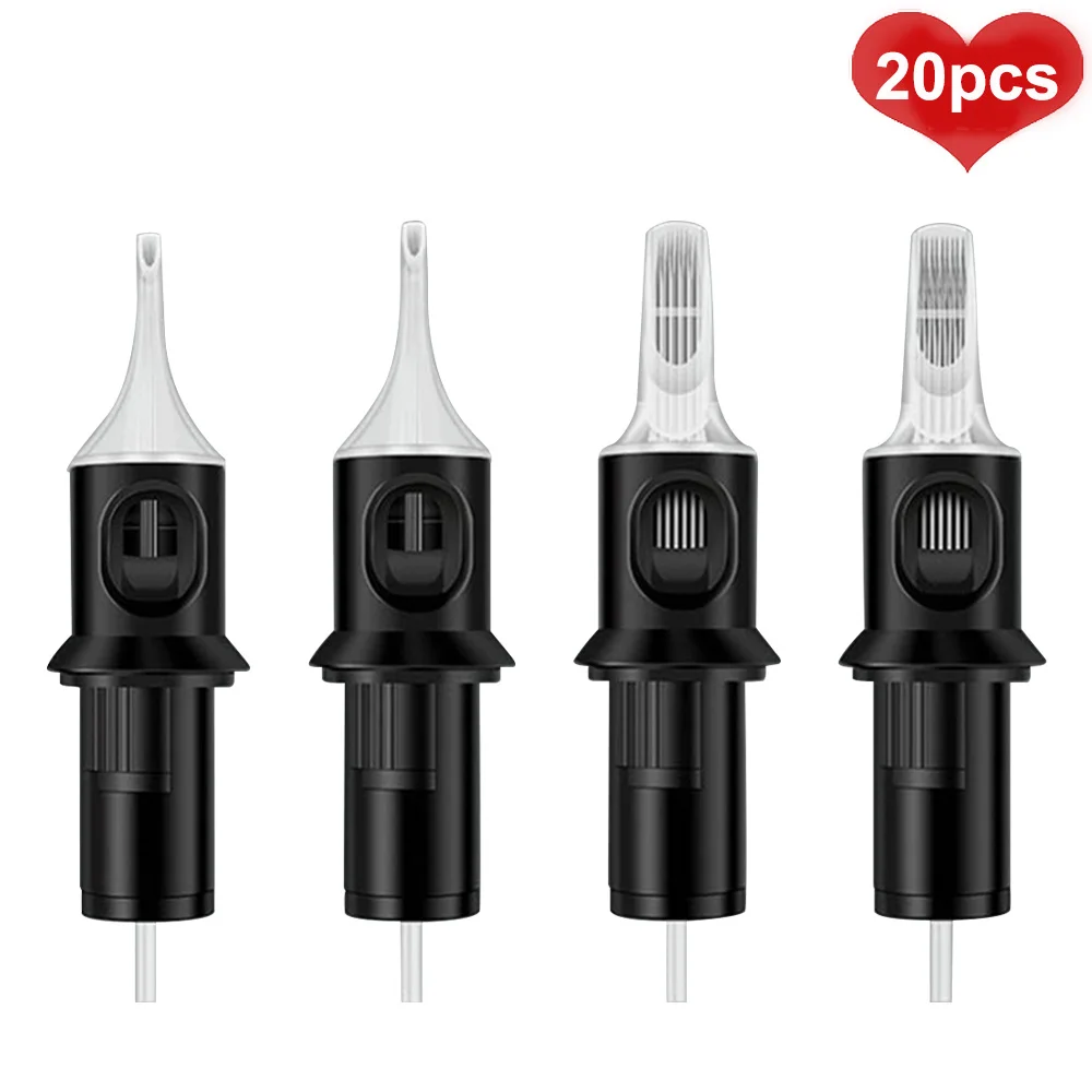 

20 штук патроны иглы татуировки 5RM/7RM/9RM/11RM/13RM/15RM одноразовые полу-Перманентный макияж бровей Иглы Красота комплект