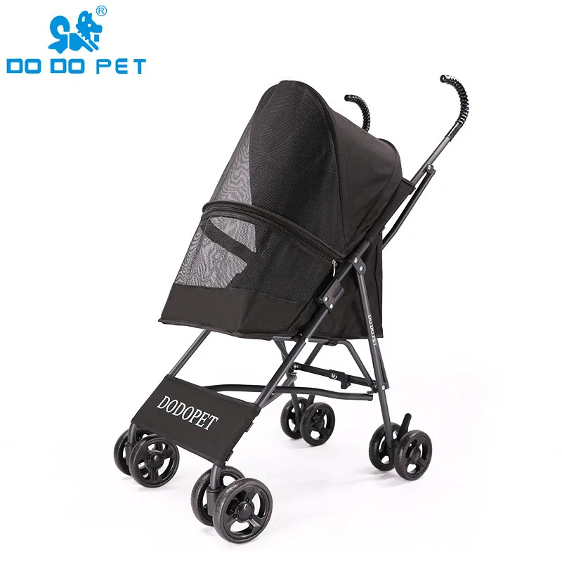 

Factory Wholesale Dodopet Pet Stroller Teddy Small Dog out Trolley One Button Car Small Portable