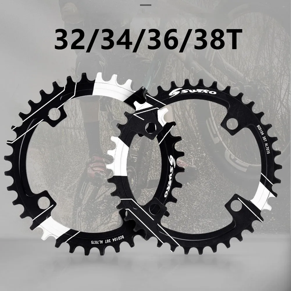 

SWTXO 32/34/36/38T Chainring Bicycle Mountain Bike Narrow Wide Chainwheel 104BCD Single Chainring For Crankset 104mm BCD