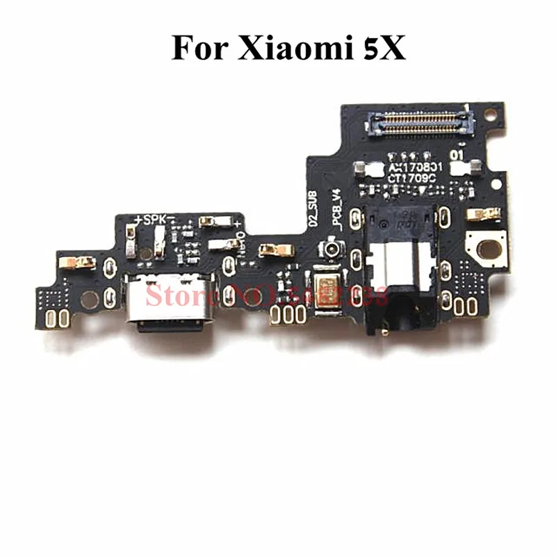 

10 шт./лот оригинальный USB-порт для зарядки гибкий кабель для Xiaomi 5X mi 5x зарядное устройство штепсельная вилка с микрофоном запасные части