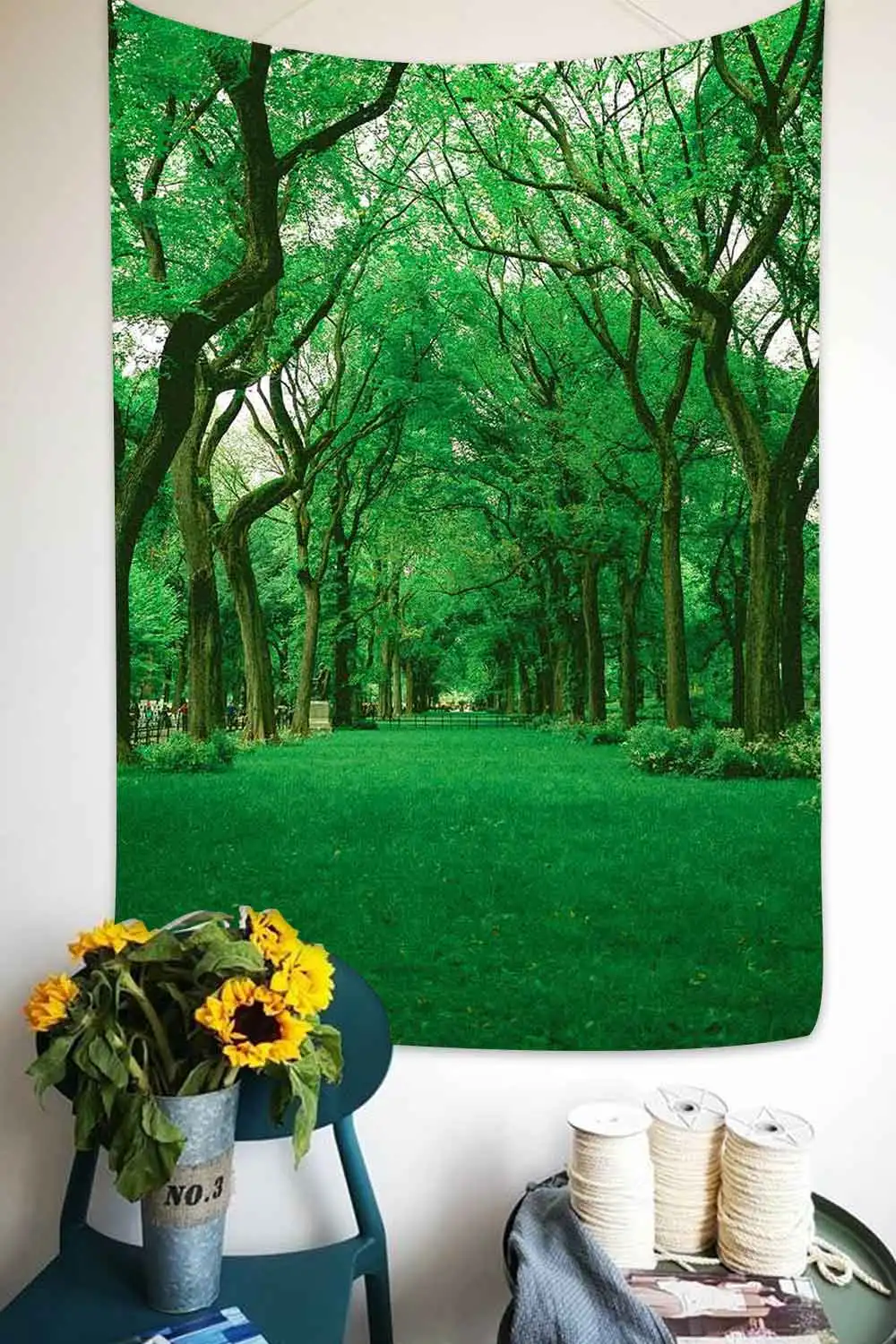 Simsant гобелен с изображением бабочек Летний пляж сад трава искусство настенный