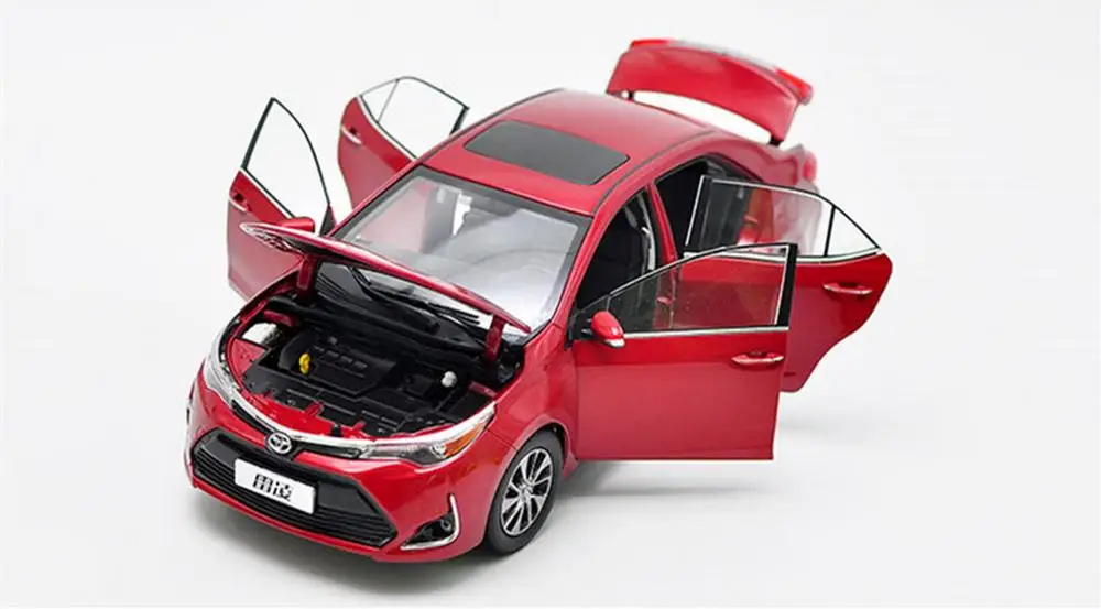 1/18 весы Toyota levin Corolla красный литья под давлением автомобилей модельные игрушки, коллекционные