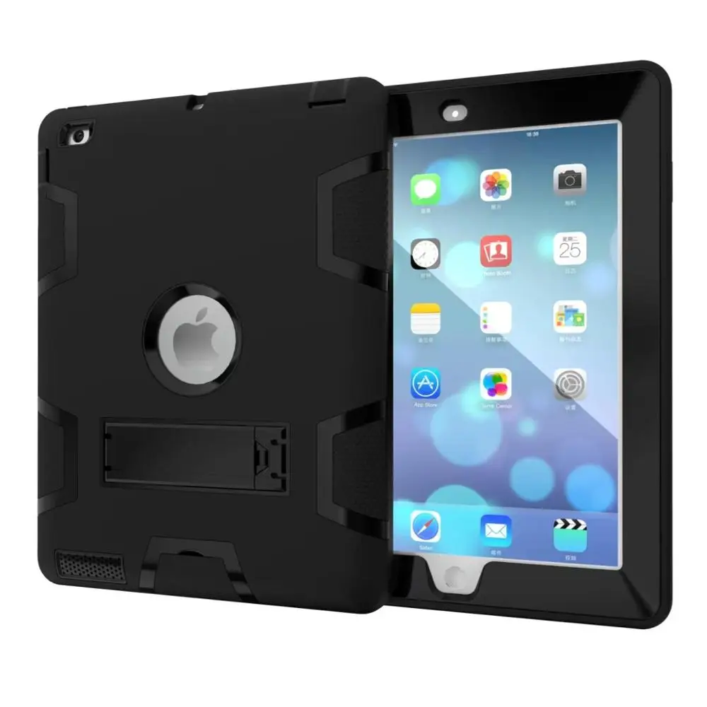 8 Противоударный сверхпрочный чехол для iPad 2/3/4 Гибридный армированный PC резиновый силиконовый чехол с подставкой для iPad 4 3 2 чехол противоударный - Цвет: 8