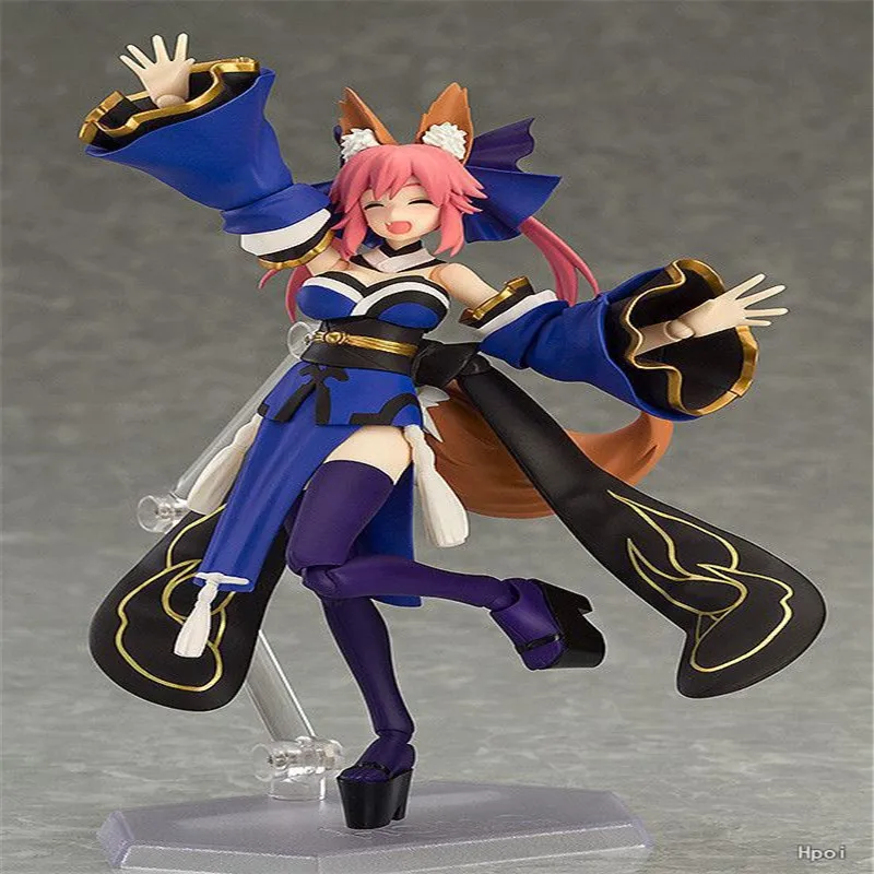 Фигурка Аниме 14 см Fate/Extra Caster Figma 304 # Yuzaoqian милая лиса подвижная фигурка игрушки для