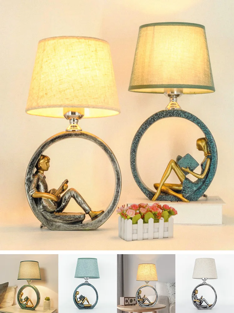 

Настольная лампа, ночник для гостиной, спальни, креативный светильник в скандинавском стиле для кабинета, для девушек, свадеб, пар, в стиле а...