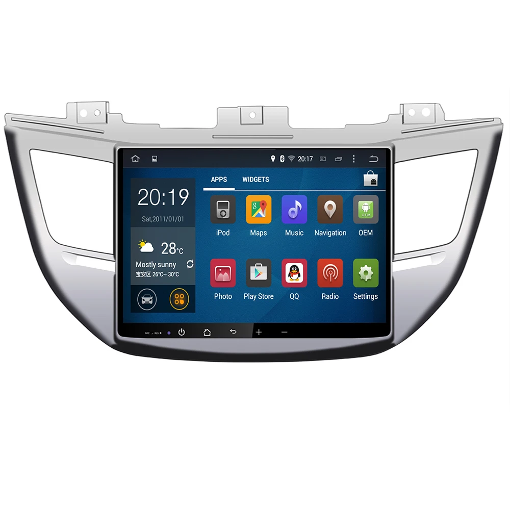 10 2 &quotIPS два Din Android автомобильный стерео для Hyundai Tucson IX35 2015 2016 2017 + Радио DSP GPS