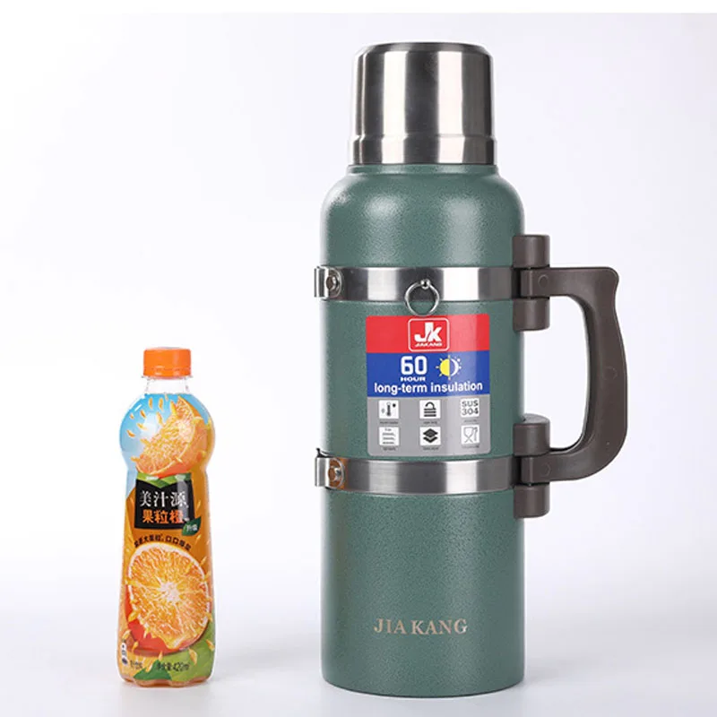 Горячая 4000 мл Термос высокой емкости из нержавеющей стали модный уличный