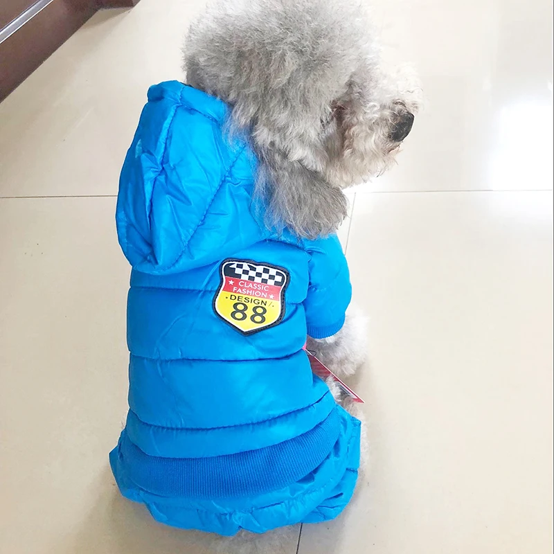 

Зимняя Теплая Одежда для собак, утепленная хлопковая куртка для маленьких собак, одежда для французского бульдога чихуахуа, мягкая меховая ...