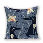 Разноцветный цветочный чехол для подушки тропические джунгли декоративная наволочка с изображением растений абстрактный домашний декор подушка на диван, кровать Cover Cojin