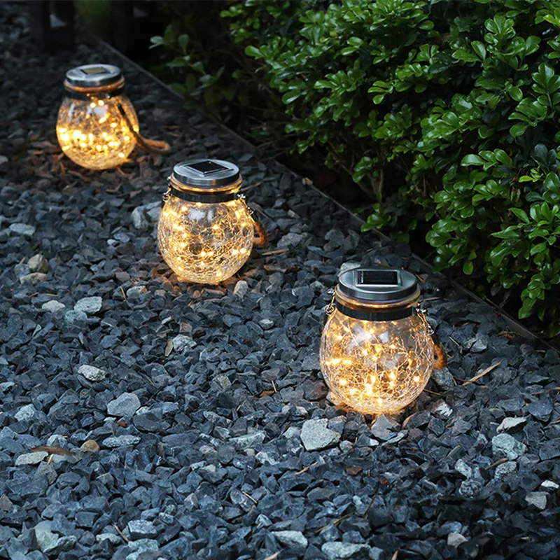 Светодиодный Сказочный светильник на солнечной батарее Mason Jar s для наружного