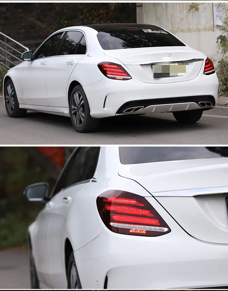 

Osmrk Led tail light brake lamp reverse lights turn signal assembly for Mercedes-Benz W205 C class 180 200 260 2015-2020