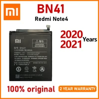 xiao mi original bn41 4100mah battery for xiaomi redmi note 4 mtk helio x20 redmi note 4x mtk helio x20 high quality batteries
