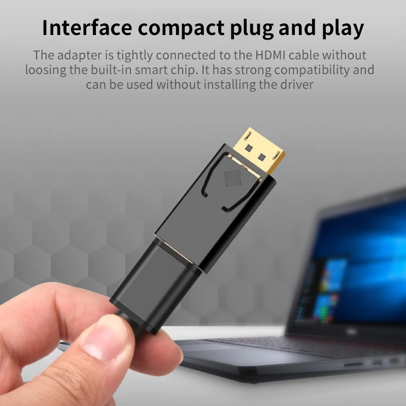 Мини конвертер DisplayPort DP папа HDMI мама|Кабели HDMI| |