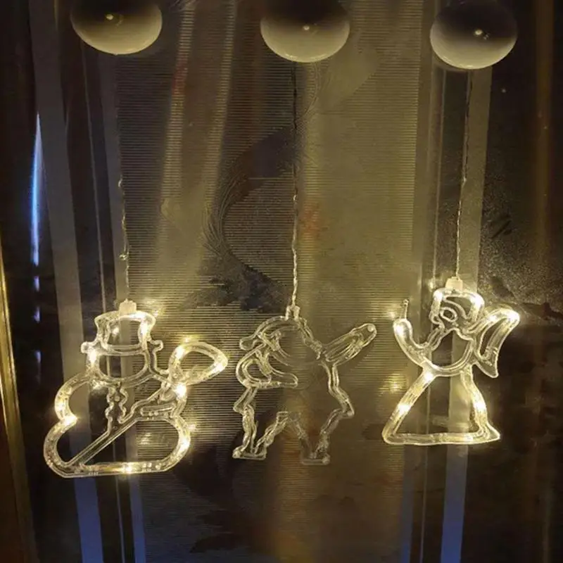 

LED Christmas Hanging Curtain Lights String Net Xmas Decor Home Party Home E6W4