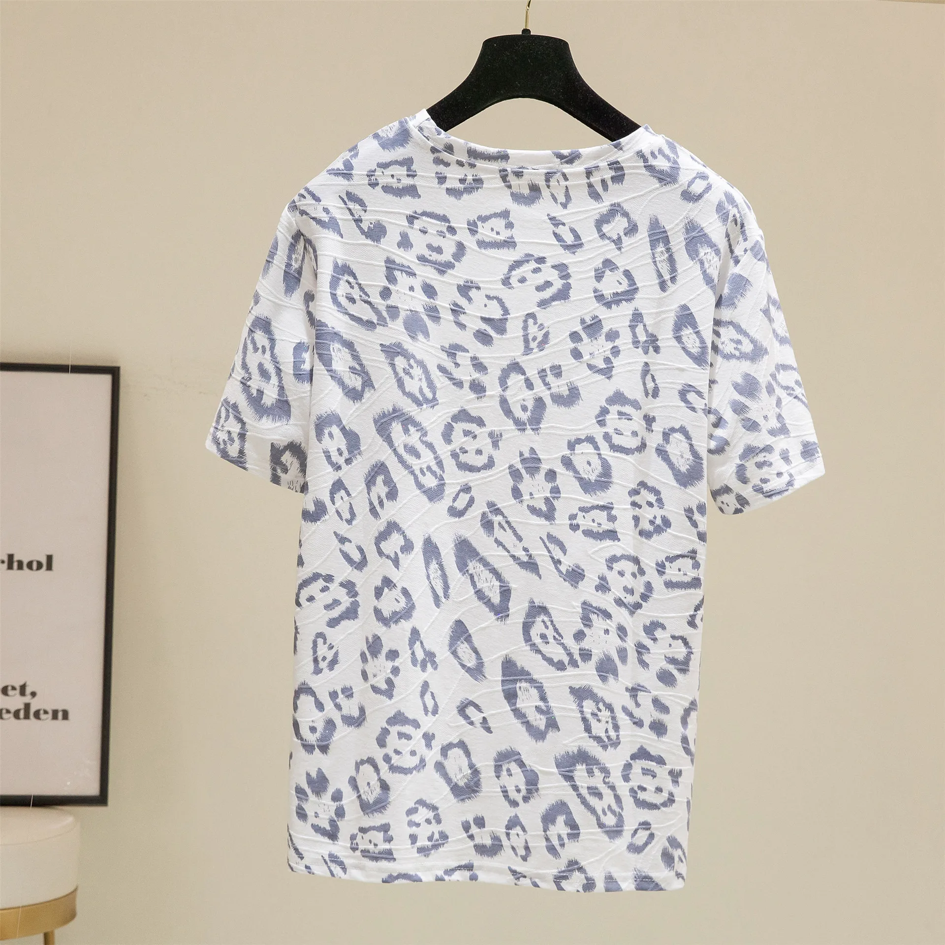 

Summer T-Shirt Women Clothes Tees 2021 Casual Plus Size Tops Short Sleeve O Neck Print Camiseta Mujer