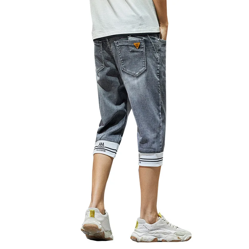 2020 летние Стрейчевые тонкие высокого качества хлопковые джинсы с принтом