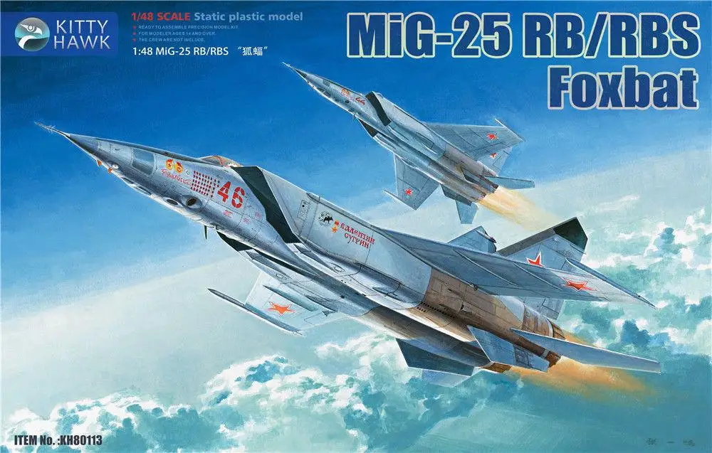 Kitty Hawk 1/48 80113 MIG-25 RB/RBT Foxbat | Игрушки и хобби