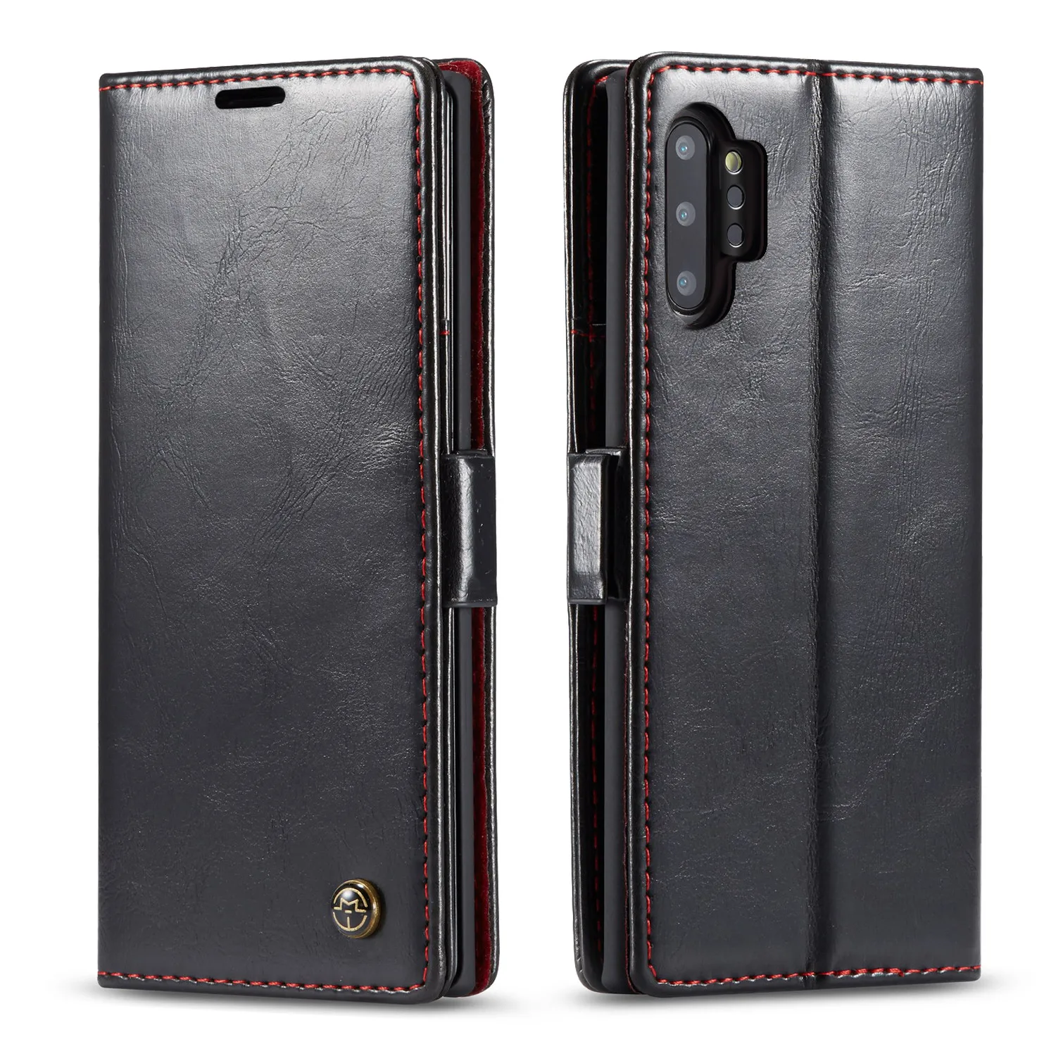 CaseMe Retro Purse Leather Case for Samsung Galaxy Note 10 Plus 4G 5G Magneti Card Holder Wallet Cover note 8 Note9 | Мобильные