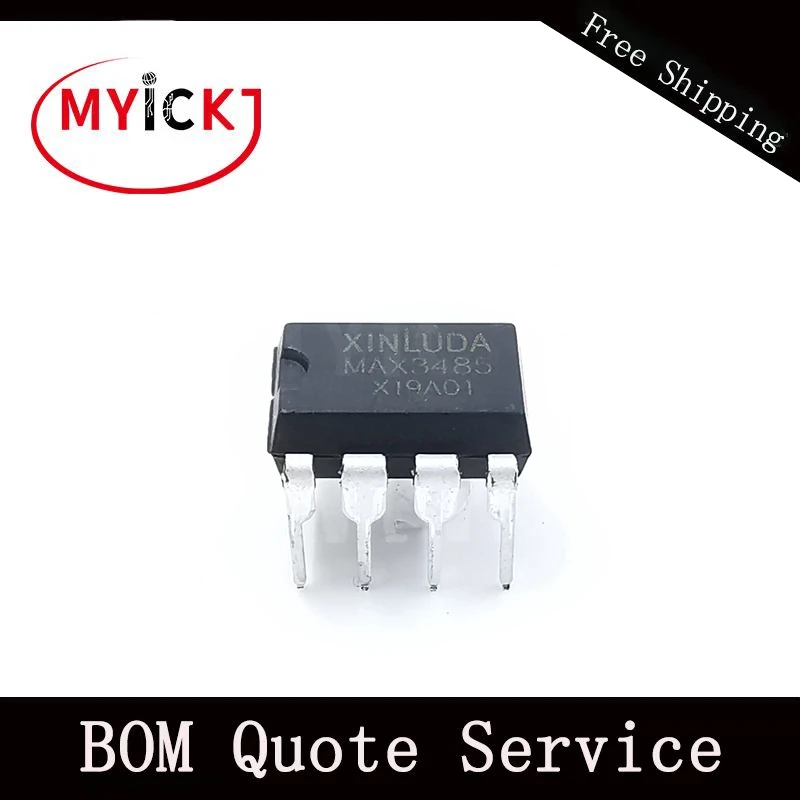 10 шт. MAX3485 Китай материал 3.3В питание Мбит/с и Slew Rate Limited True RS 485/RS 422 трансиверов IC