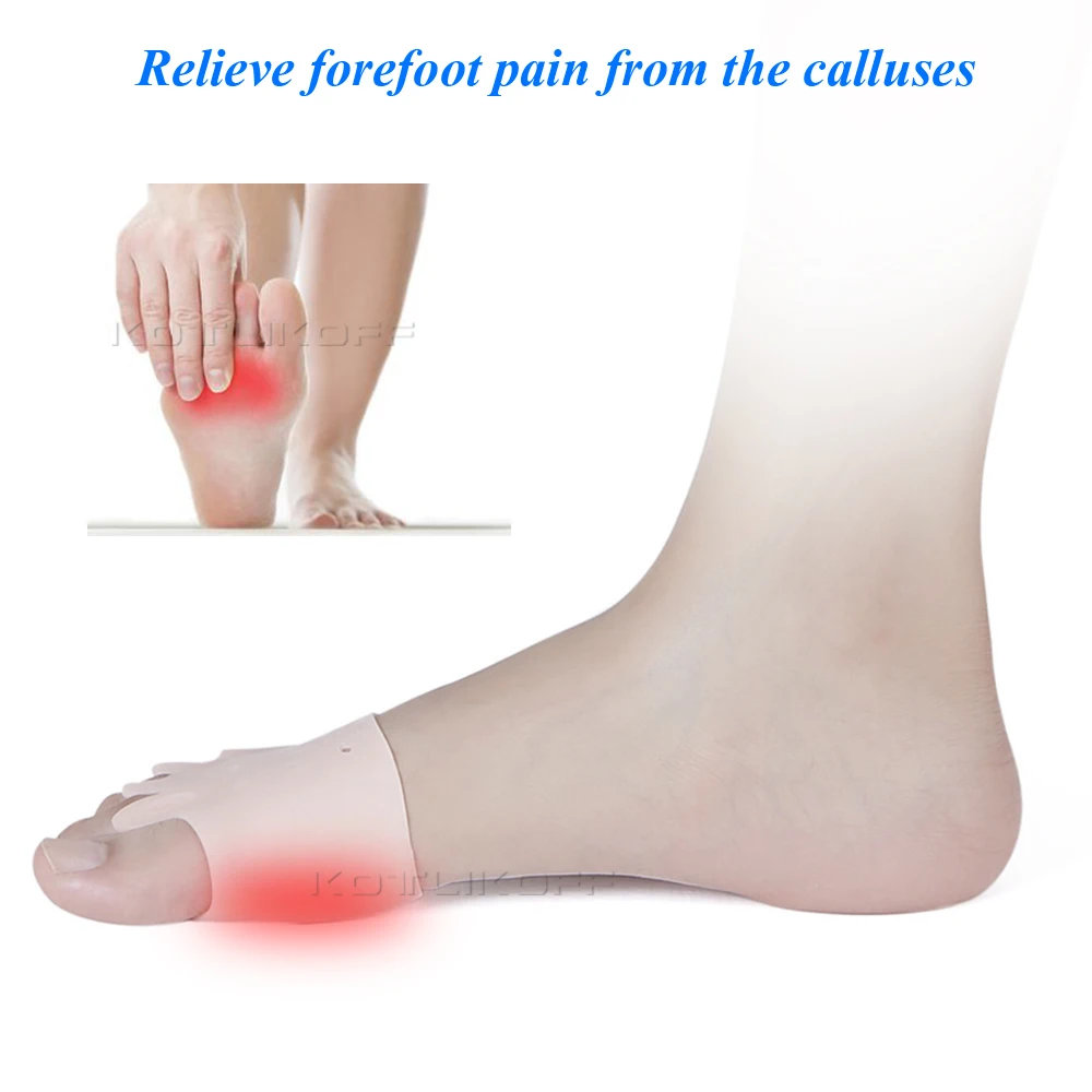 Insoles Forefoot Pads for Women High Heel Shoes Foot Blister Care Toes Insert Pad Silicone Gel Insole Pain Relief  Separator