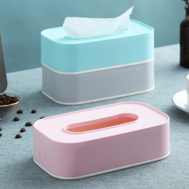 

Modern Tissue Box Eco-friendly Durable Desktop Paper Case Portable Dust-proof Tissue Organizer for Toilet Living Room Home Decor