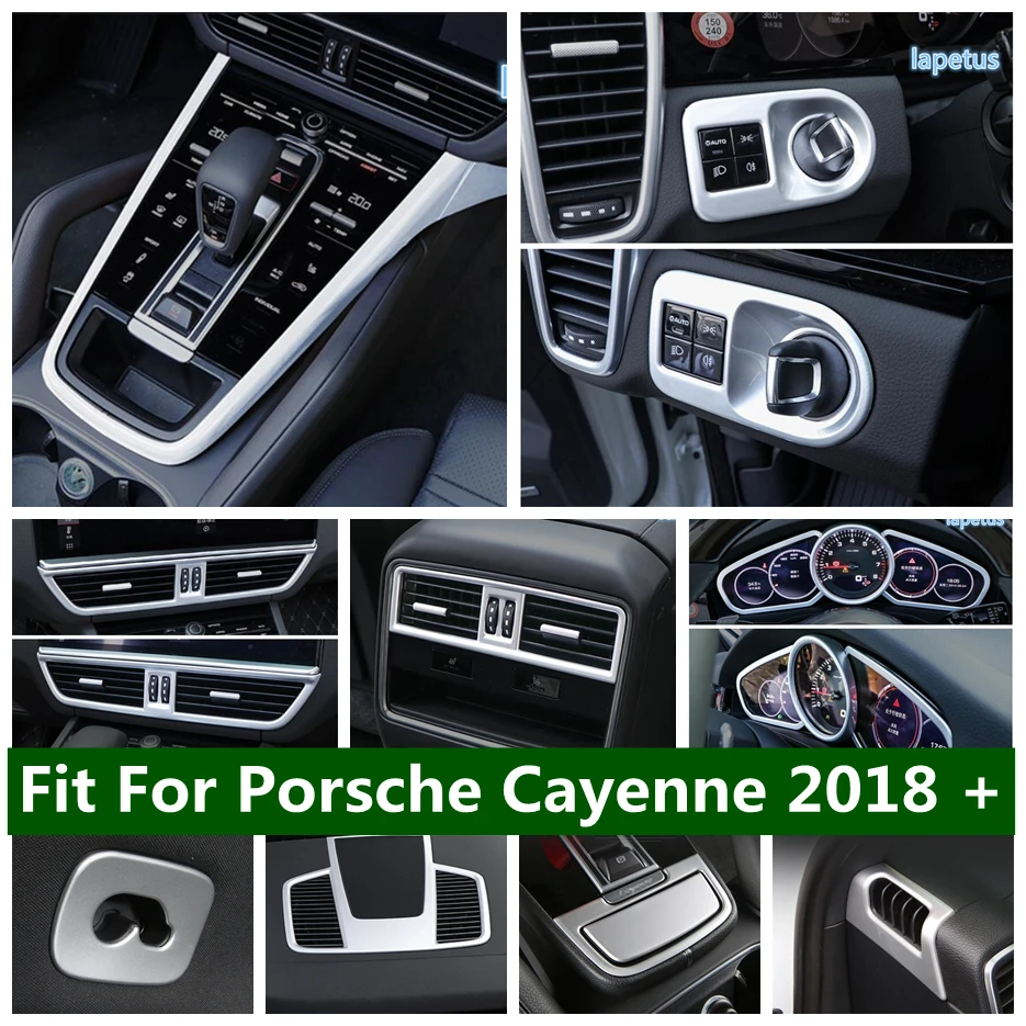

Latch Hook / Gear Shift / Instrument Display / Center Control Ashtray Panel / AC Vent Cover Trim For Porsche Cayenne 2018 - 2022