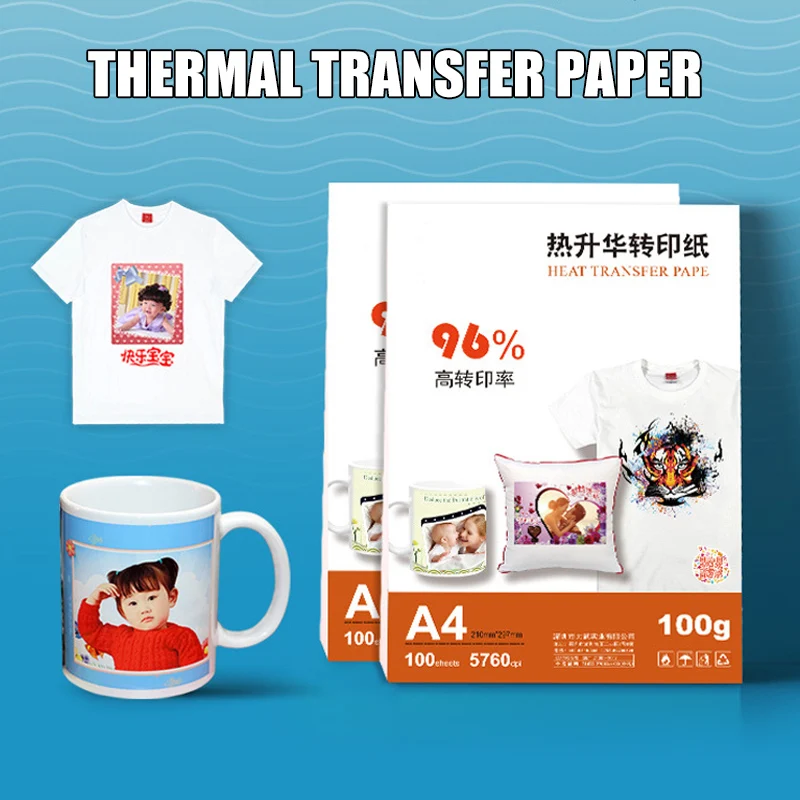 2019 Горячая 100 шт ткань переводная бумага для сублимации краски металлы дерево