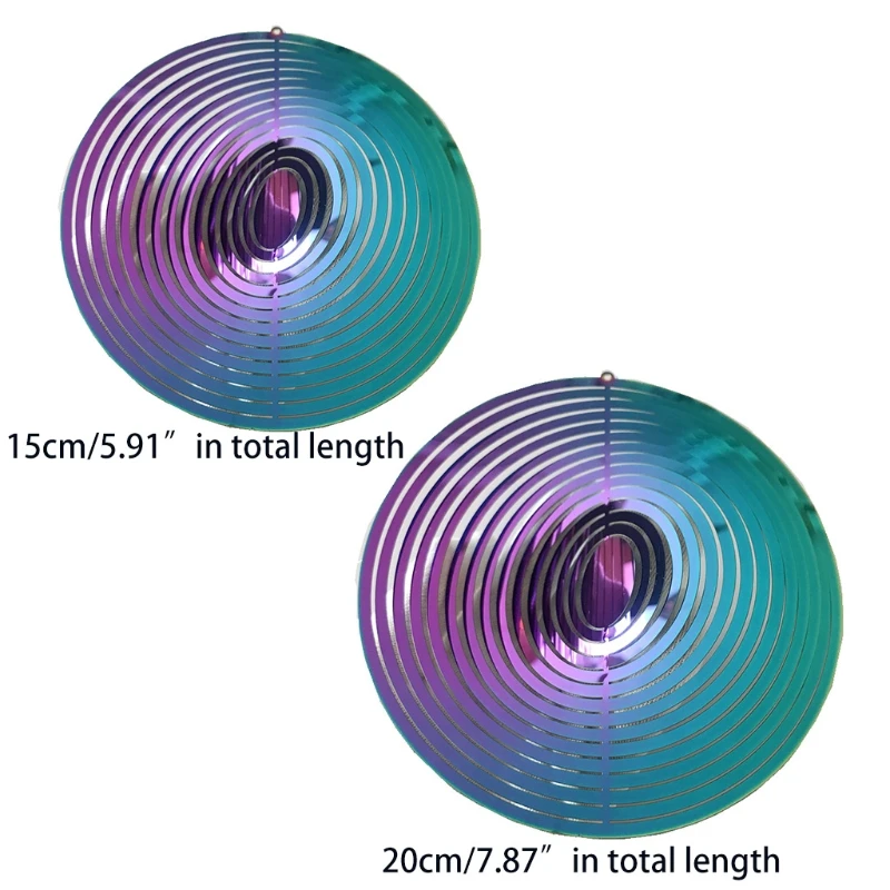 Вращающийся металлический 3d-спиннер зеркальная колокольчик с металлическим