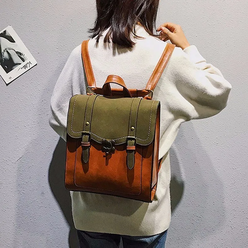 Модные сумки рюкзаки из искусственной кожи для школы подростков сумка на плечо