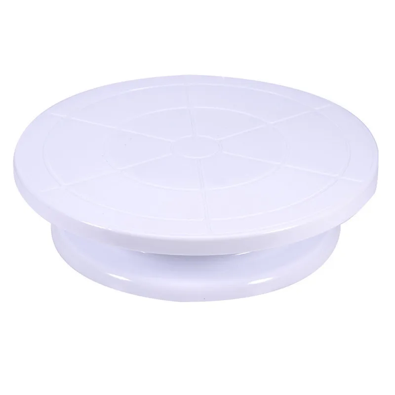 Вращающийся вручную круглый пластиковый вращающийся инструмент для выпечки