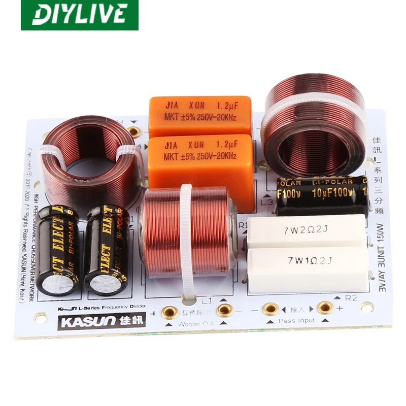 DIYLIVE KASUN L-380C 3-сторонний выход 3-динамик (ВЧ + средний бас) высокой четкости спикер