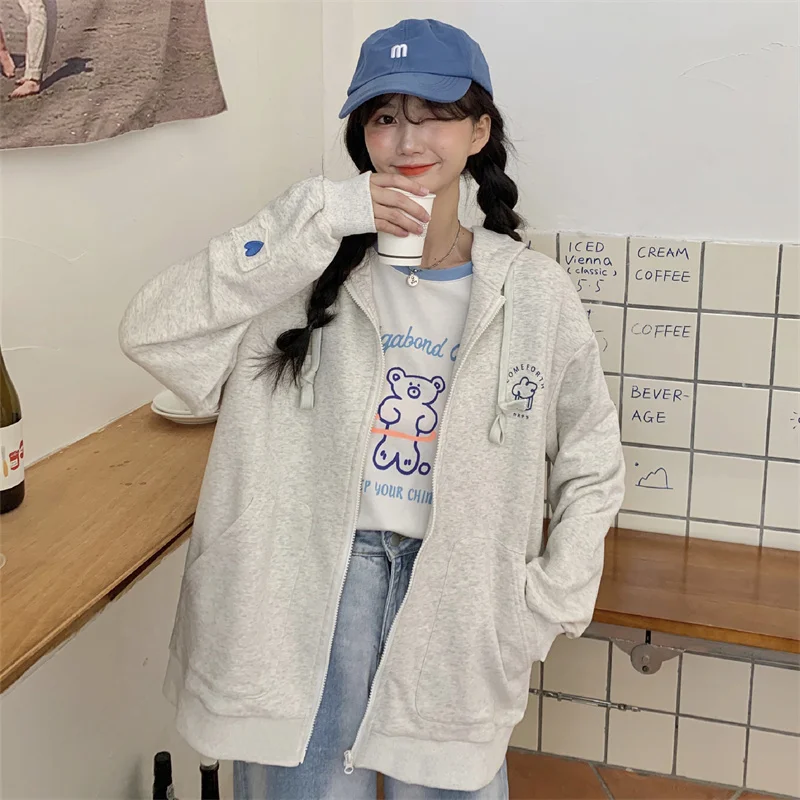 

Толстовки, Женское пальто, женское осеннее пальто с капюшоном, модель 2021 года, в Корейском стиле