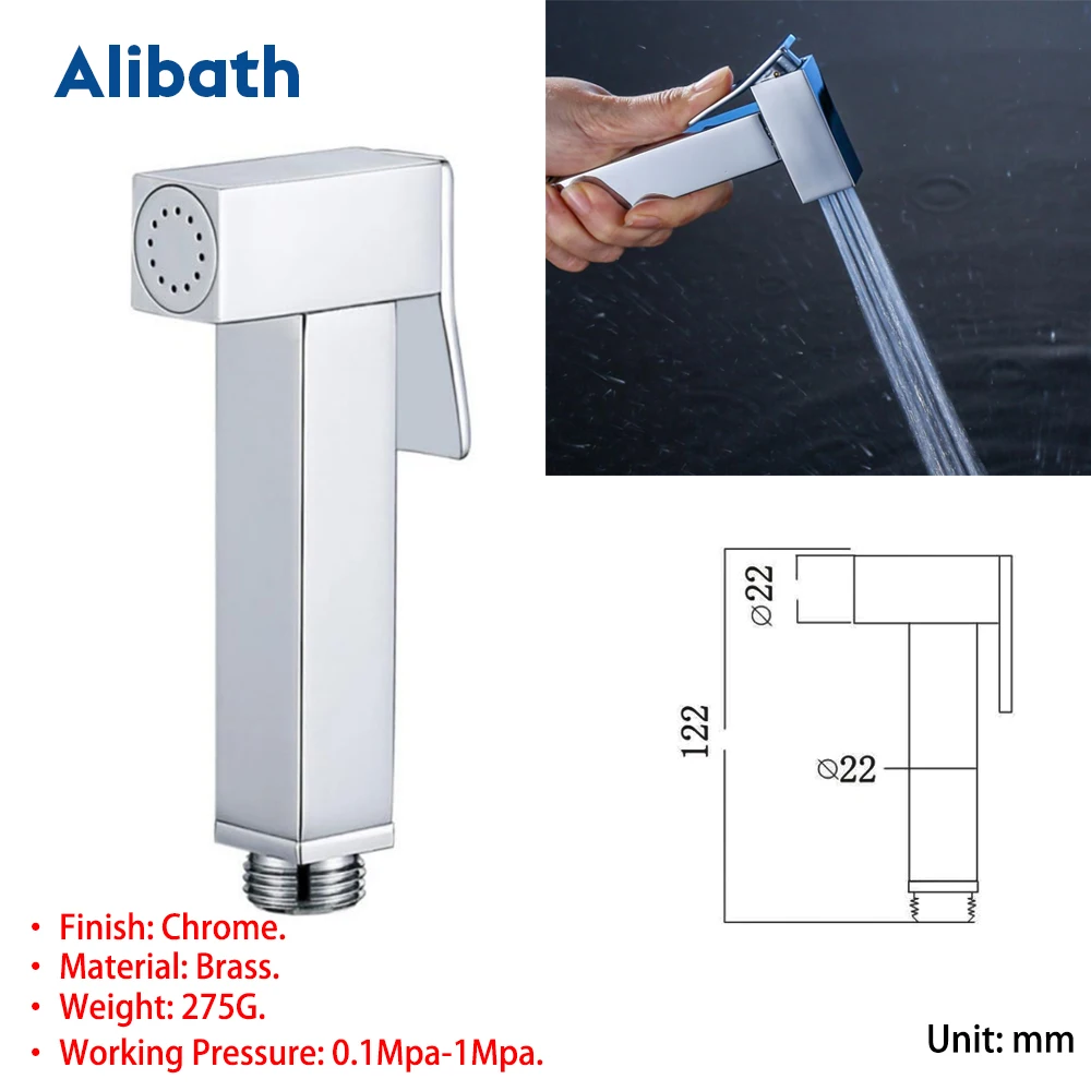 Туалет Shattaf очистка Биде опрыскиватель набор ручной легко установить ABS Pet Душ