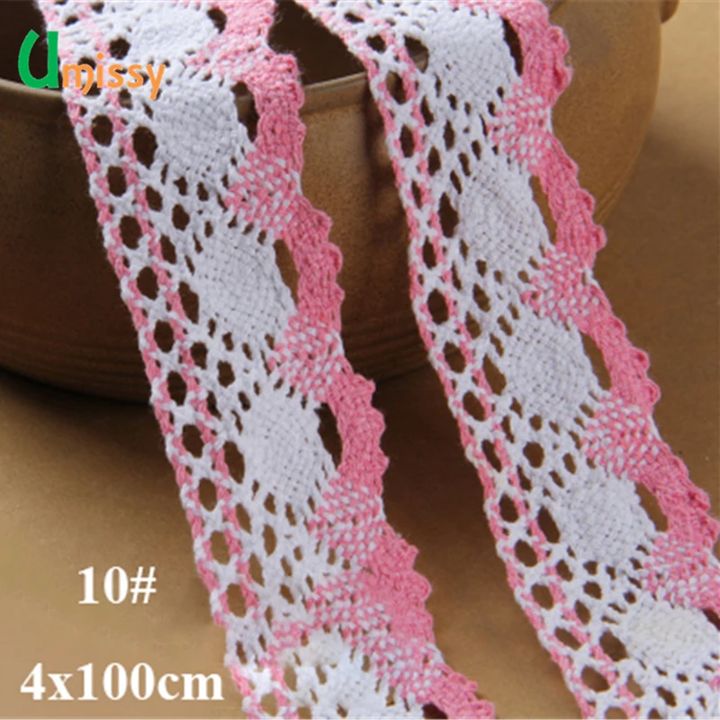 1 метр 100% хлопчатобумажная кружевная ткань вышитая отделка вязаная лента Швейные