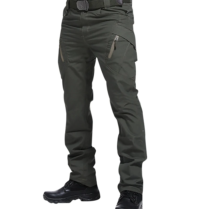 

Men Military Cargo Pants City Combat Army Tactical Pants Male Elastic Waist Multiple Pocket Trousers Jogger Slim Men's Clothing