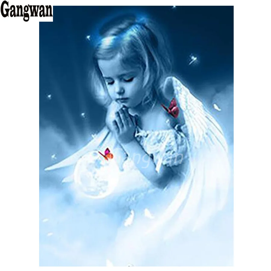 

Алмазная картина, вышивка крестом, Ангел, девушка, молиться, алмазная вышивка, полностью квадратная, круглая, Алмазная мозаика, стразы, декор...