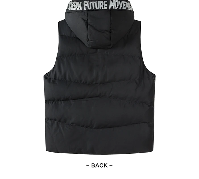 Semir, хлопковый жилет, мужской, Молодежный, хит, цветной, с буквенным принтом, с капюшоном, мужской жилет, теплый, короткий, параграф, тренд, без рукавов, жилет