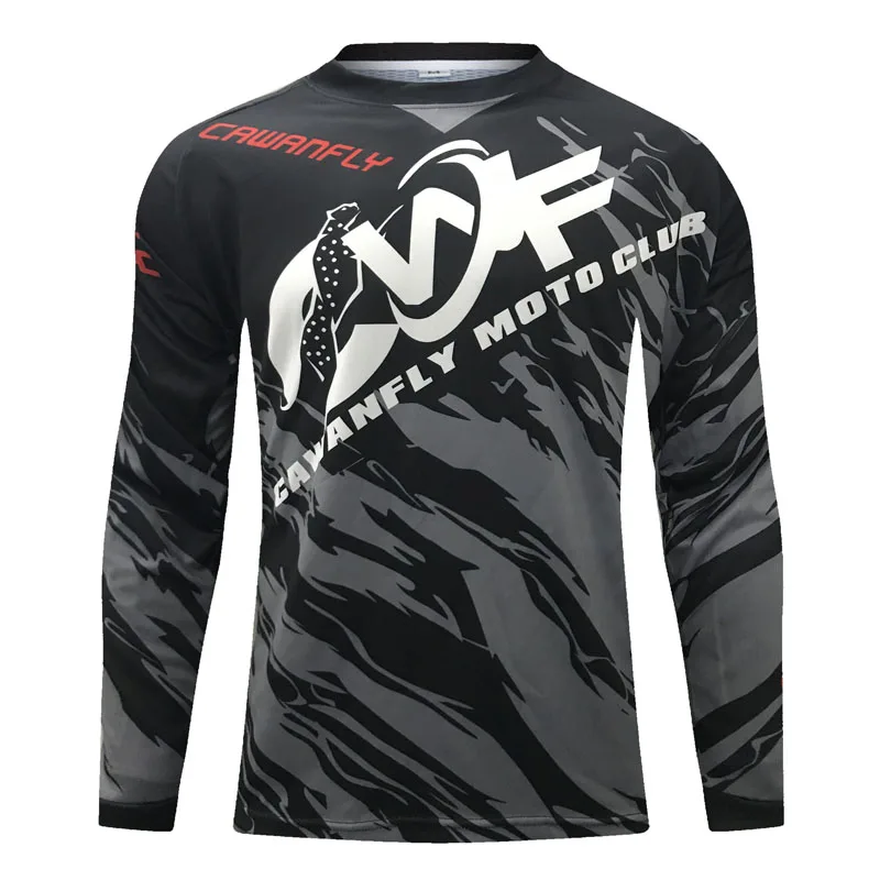 Новая гоночная рубашка CWF с длинным рукавом для мотоциклистов футболка