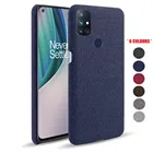 Чехол-накладка для OnePlus Nord N10, N100, 8T, 8, 7T, 7 Pro, противоскользящий, тканевый, с тканевой вставкой из поликарбоната, для OnePlus 6T, 6, Nord N10 5G