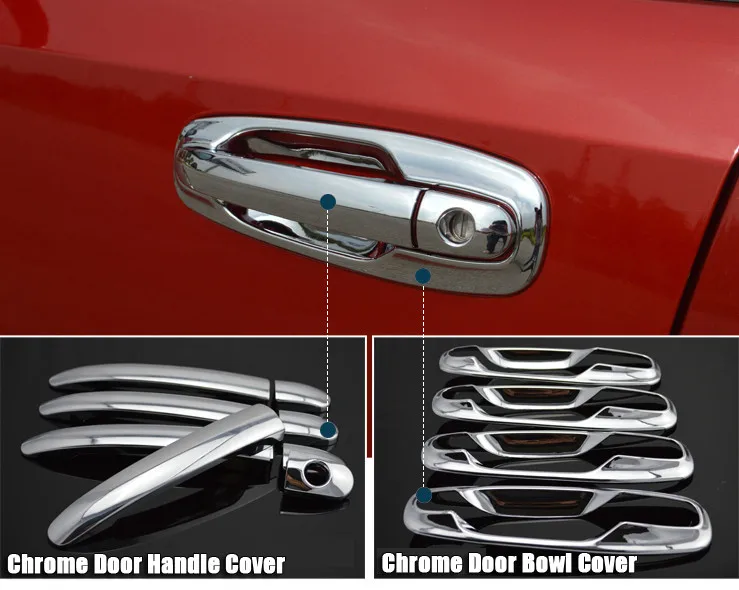 Хромированные дверные ручки крышки наклейки автомобиль Стайлинг для Chevrolet Lacetti Optra Daewoo Nubira Suzuki forenza Holden Viva