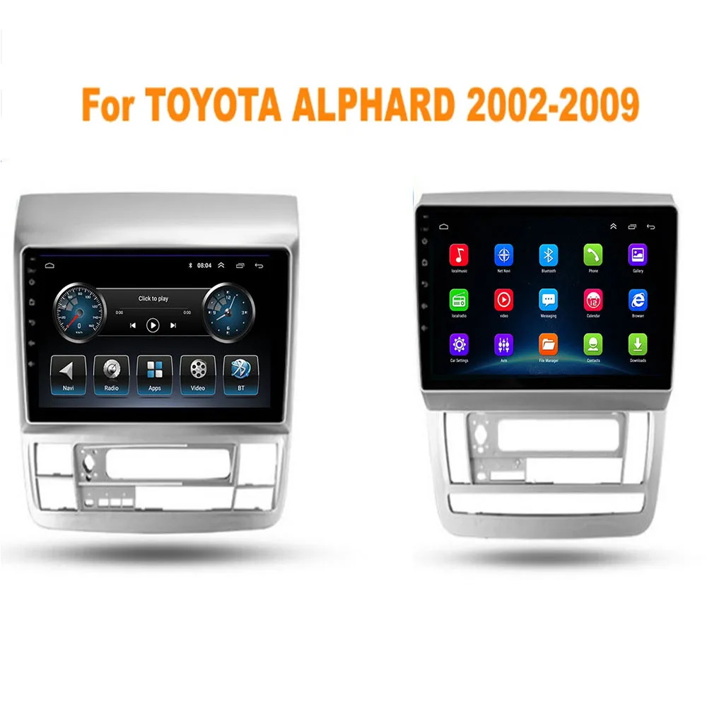 Автомобильный мультимедийный плеер на Android 11 для Toyota Alphard 2002-2011 с GPS-навигацией RDS