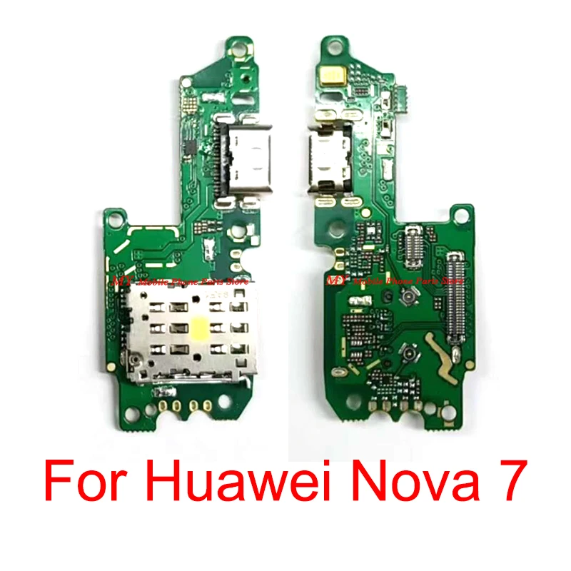 Слот для Sim-карты зарядная плата гибкий кабель Huawei Nova 7 Nova7 USB зарядное устройство