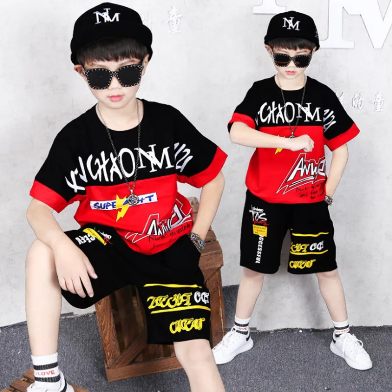 Комплект одежды для мальчиков футболка с коротким рукавом + штаны летний