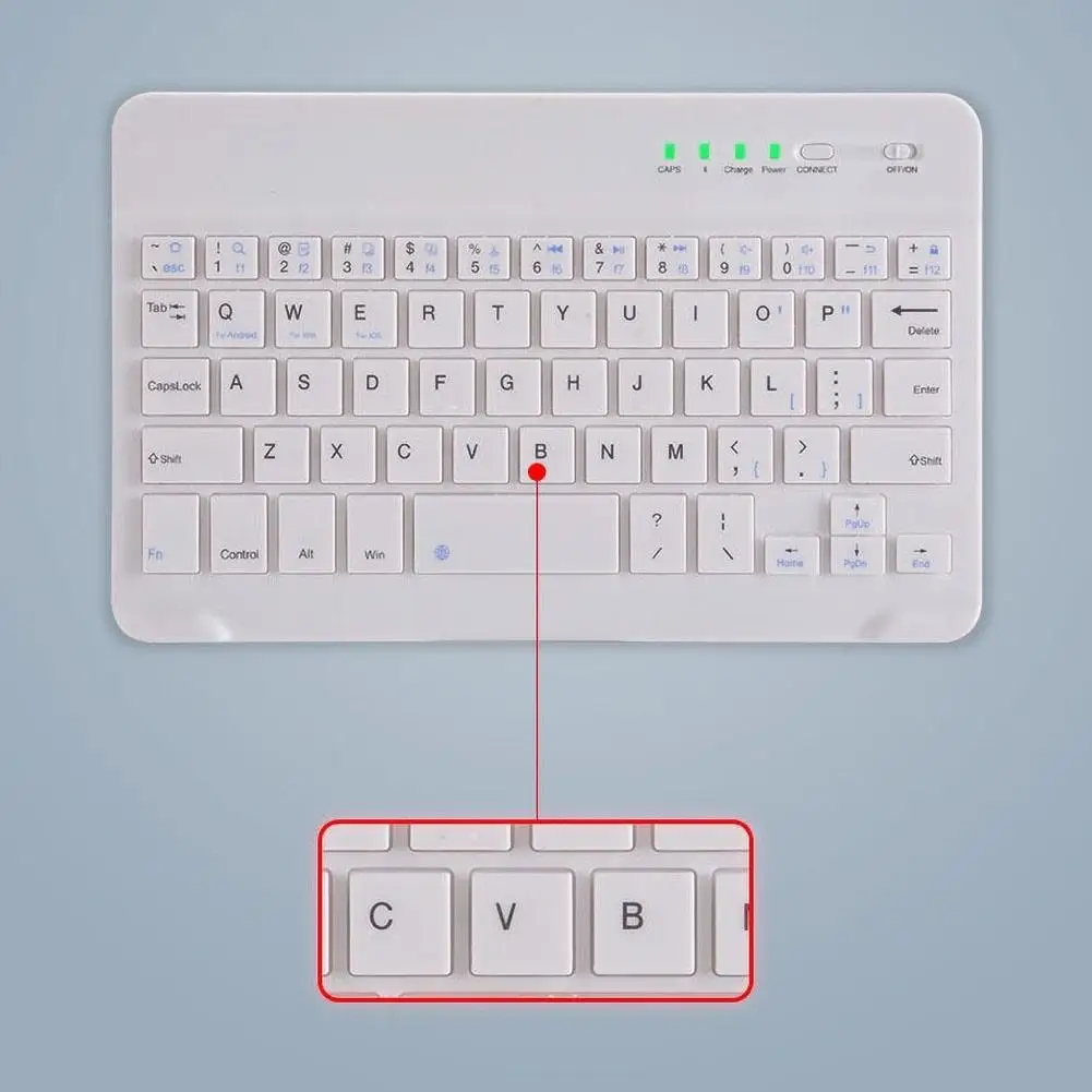 Портативная ультратонкая беспроводная клавиатура с Bluetooth для iPad телефона