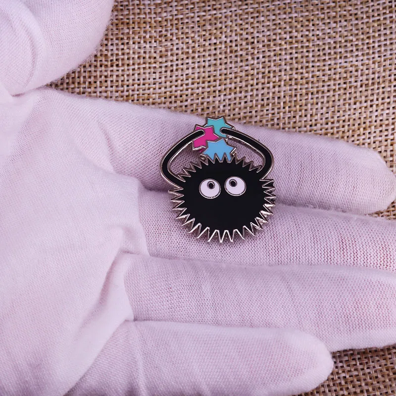 Эмалированная булавка Soot Sprite studio ghilii|Броши| |