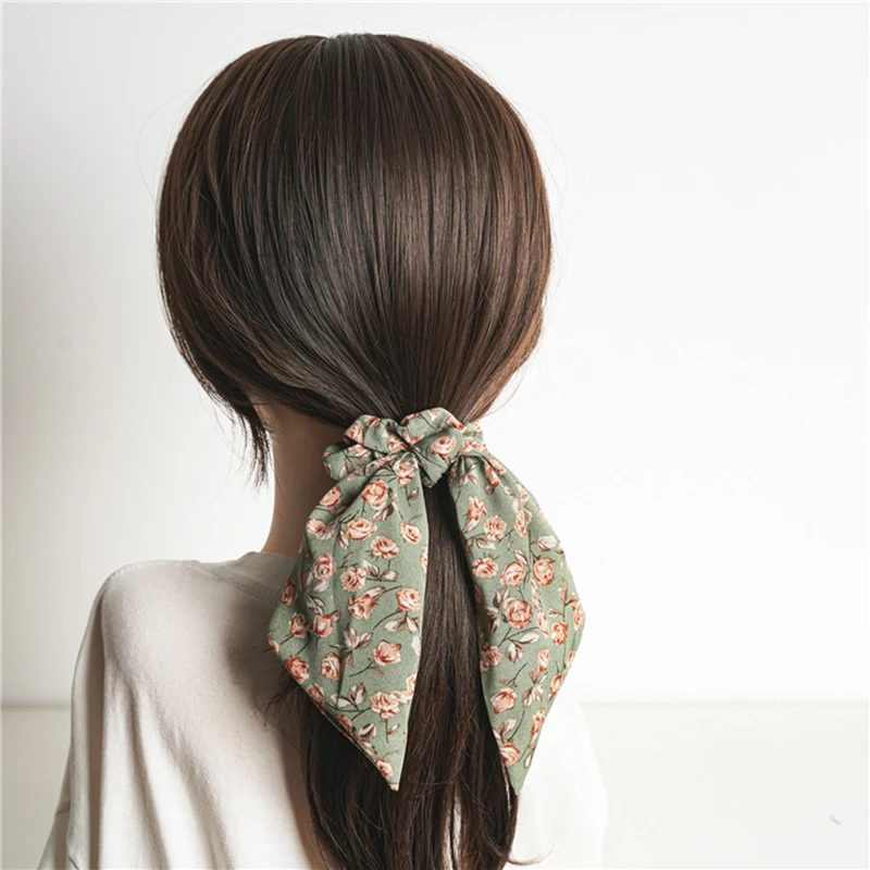 Резинка для волос с узлом эластичная резинка большими цветами розы аксессуары