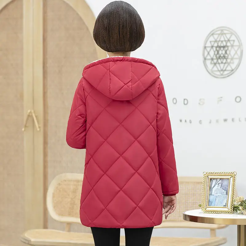 

Mother's winter cotton padded jacket with cashmere and thickened cotton padded jacket 2020 new middle aged women's clothing 40