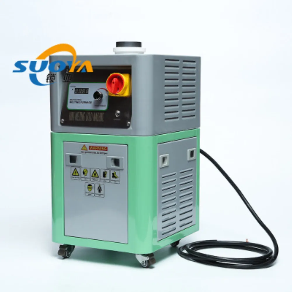 Мини индукционная печь золотого и серебряного цветов ювелирные изделия