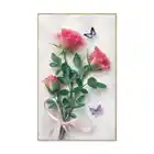 AB Алмазная картина DIY для украшения дома, настенная Алмазная вышивка, наборы для вышивки крестиком, мозаика, полная дрель, розовая бабочка