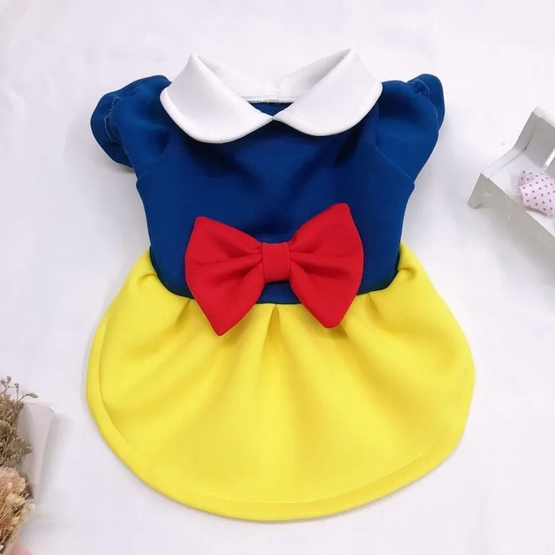 Новинка 2020 платье для собак и кошек зимняя одежда Белоснежки собаки юбка